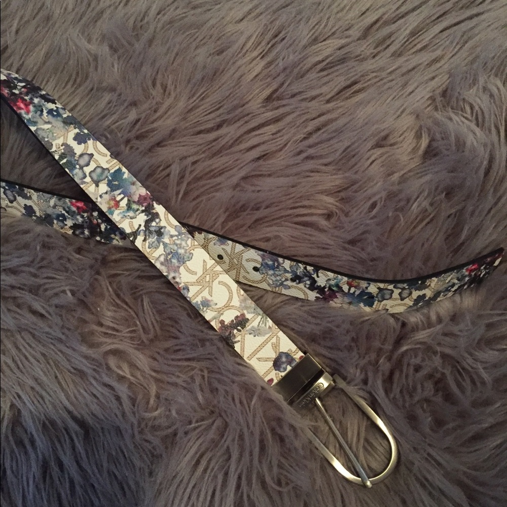 Calvin Klein Floral Print Belt